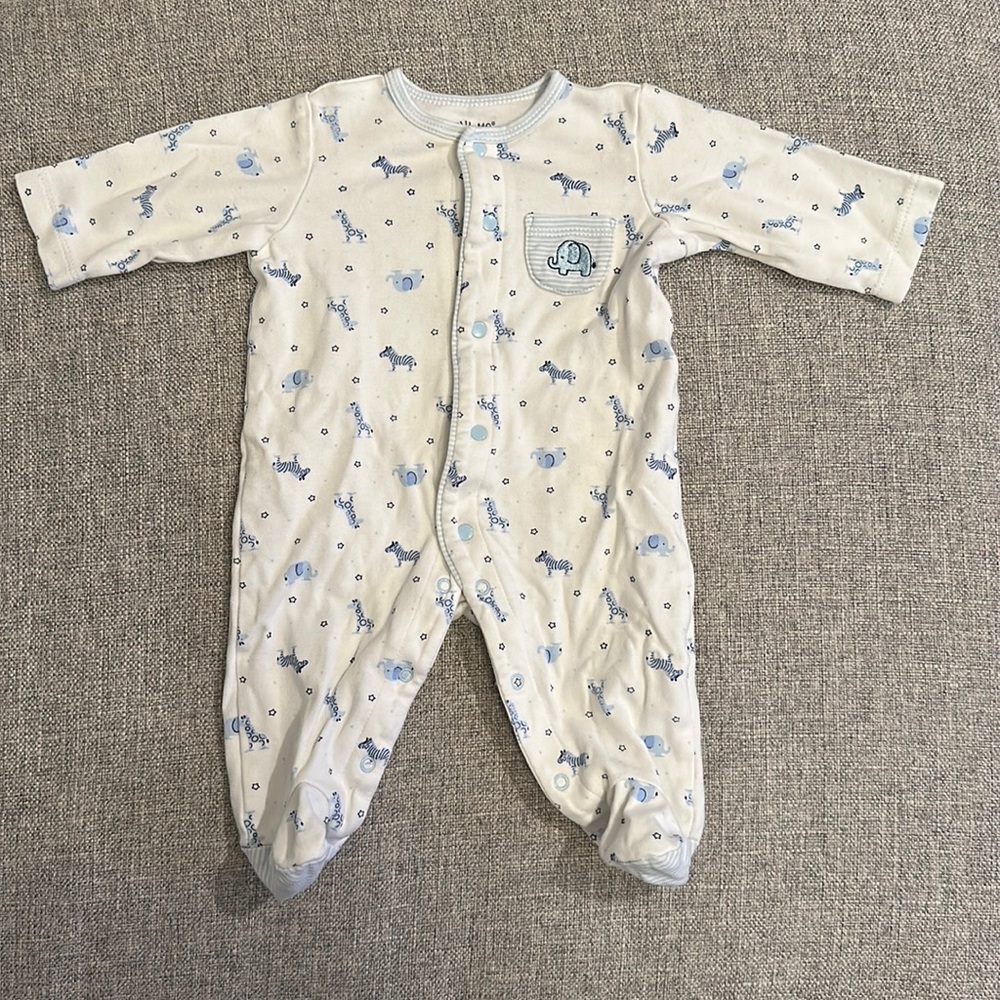 Little Me animal print sleeper